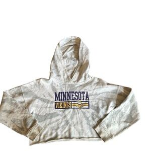 Minnesota Vikings Cropped Hoodie – NFL Teen Apparel, Size Medium